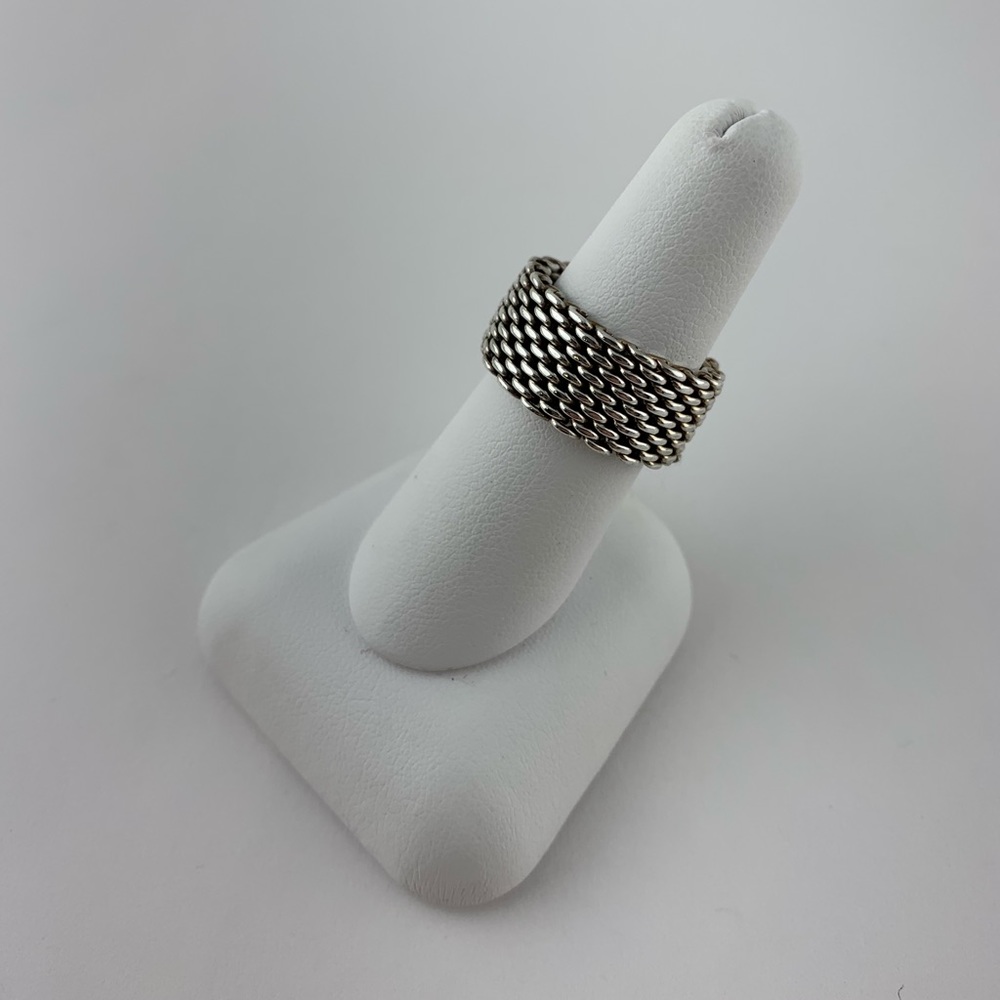 Tiffany & Co. Sommerset Mesh Ring Size 7